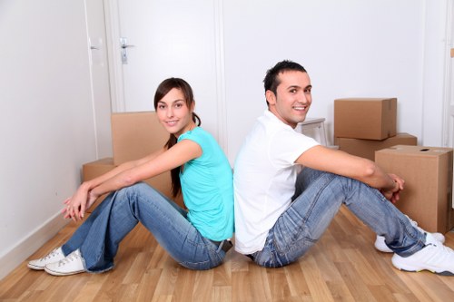 Professional movers handling belongings in Soho
